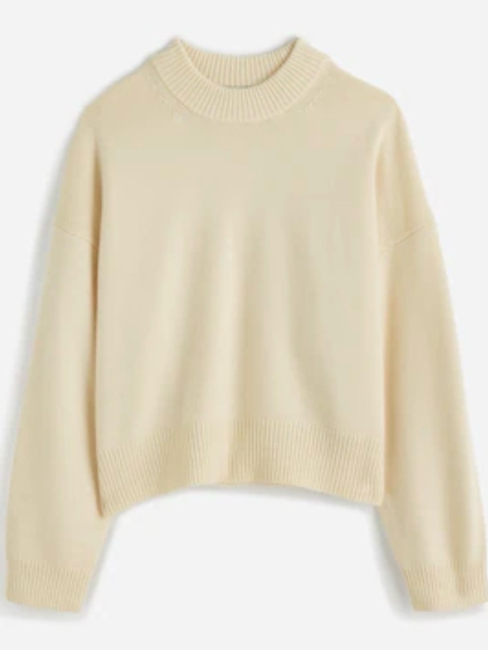 Madewell Cream Crewneck Sweater